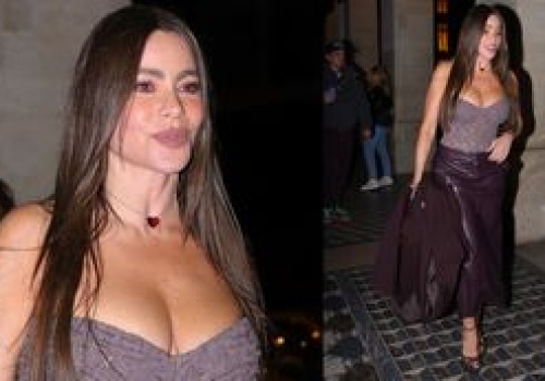 53-letnia Sofia Vergara kusi dekoltem, przechadzając się po Paryżu. Diwa? (ZDJĘCIA)