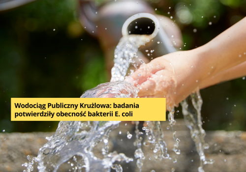 Zakaz spożywania wody z sieci wodociągu Krużlowa!