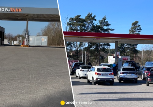 Po jednej stronie pustki, po drugiej tłumy. Niemcy wolą polskie paliwo
