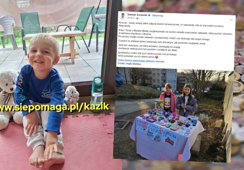 Bielsko-Biała: dwie dziewczynki urządziły wyprzedaż zabawek, pomagają w zbiórce na leczenie 3-letniego Kazika