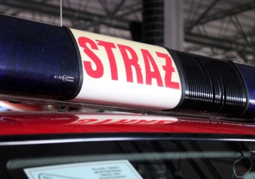 Pożar karetki na autostradzie A4