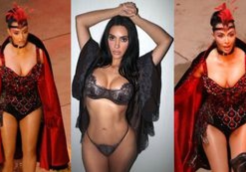 Instagram kontra rzeczywistość. Tak naprawdę wygląda sylwetka Kim Kardashian (ZDJĘCIA)