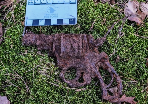 Destrukt kieszonkowej broni palnej- Rewolwer British Bull Dog odnaleziony w lesie (GALERIA)