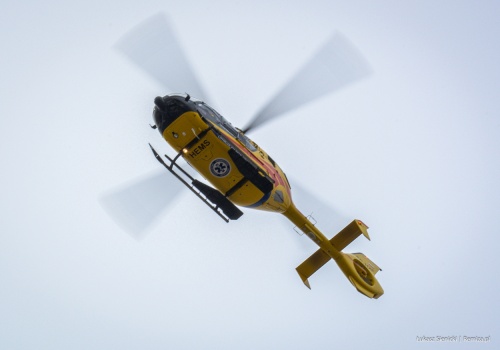 Mężczyzna ranny podczas pożaru traw. Wezwano LPR