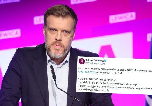 Zandberg chce pogodzić rząd i opozycję: pożyczka na zbrojenia, a kasa z NBP na elektrownie atomowe 