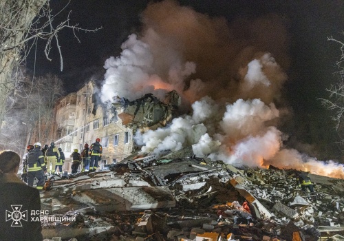 Ponad 500 dronów i pocisków wystrzelonych w cele w Ukrainie