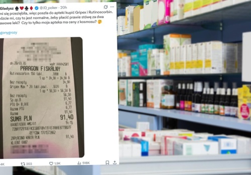 Pokazał paragon z apteki. Dwa popularne leki. 