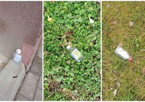 „Małpki” wszędzie. Kosze na śmieci – sztuk trzy