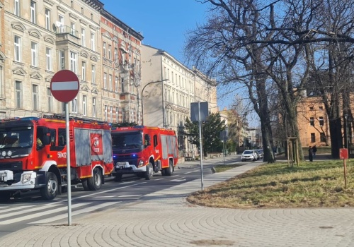 Strażacy interweniowali przy ul. Traugutta w Świdnicy