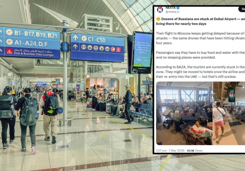 Rosjanie utknęli na lotnisku w Dubaju. 