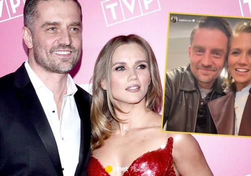 Agnieszka Kaczorowska i Marcin Rogacewicz nie kryli radości. 