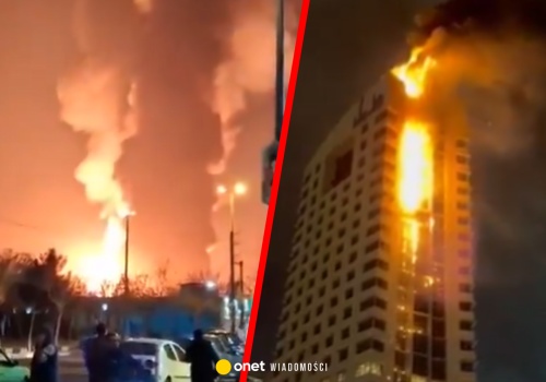 Nocne ataki na Bliskim Wschodzie. Pożar w rafinerii, wybuch w hotelu. Podsumowanie nocy