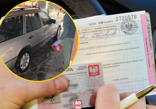 O co chodzi z mandatem za mycie auta przed domem?