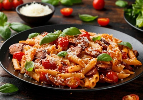 Makaron z kiełbasą w nowej odsłonie. Ten przepis zaskakuje