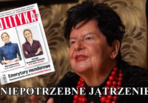 Senyszyn o aferze dot. emerytury Nawrockiej: Niepotrzebne jątrzenie