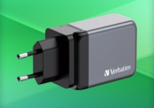 Ładowarka Verbatim (GaN, PD, 65 W, 2 USB C i 1 USB A) już za 66,17 zł w Amazon PL