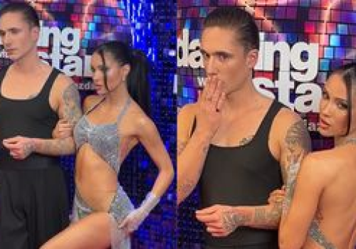 Natsu w ODWAŻNEJ KREACJI wygina się na ściance przed drugim występem w 