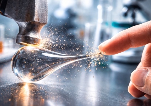 Szkło kpi z fizyki. Pęka od muśnięcia, ale niestraszny mu młotek