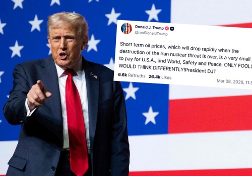 Donald Trump uważa, że wzrost cen ropy to niska cena za pokój na świecie 