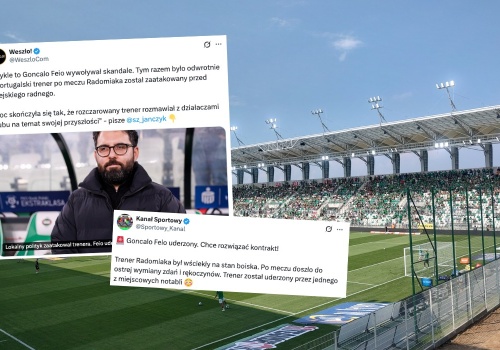 Radny z Radomia pokłócił się z trenerem Radomiaka o stan murawy, na szczęście tylko się pobili