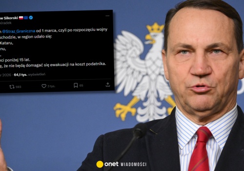 Szef MSZ ostro o Polakach podróżujących na Bliski Wschód. Pisze o kosztach