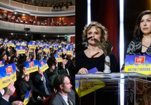 Solidarność z Ukrainą na gali Orłów 2026. Pełna sala ukraińskich flag i emocjonalne przemówienie
