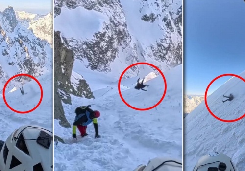 Przerażający upadek z Rysów. 