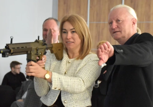 Wirtualna strzelnica w Zespole Szkół nr 1 w Liskowie