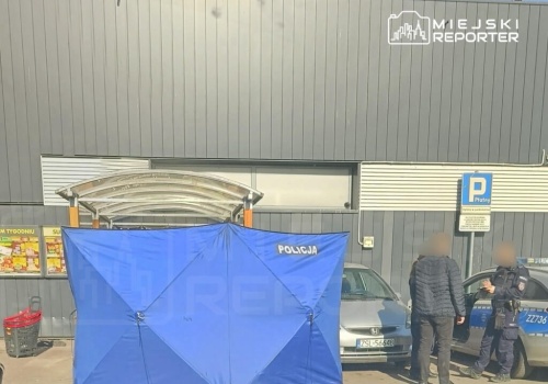 Tragedia na parkingu przed sklepem na Mokotowie