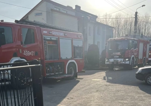 Pożar kotłowni w Szepietowie. Na szczęście nikt nie ucierpiał