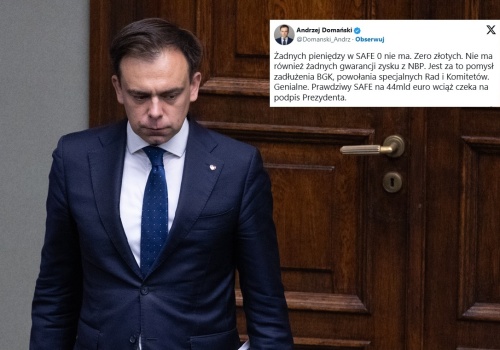 Domański atakuje: Żadnych pieniędzy w SAFE 0 nie ma