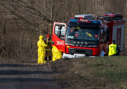 Dron znaleziony na terenie odkrywki Tomisławice. Na miejscu pracują służby