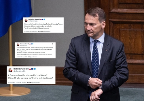 Sikorski już od samego rana uderza w prezydenta i weto