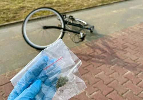 Pościg za rowerzystą w Krakowie
