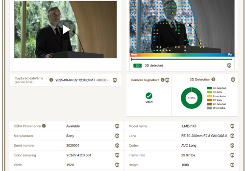 Prawdziwe wideo czy AI? Sony wprowadza sprzętową weryfikację nagrań dla swoich aparatów