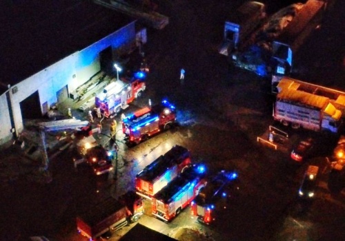 Pożar zakładu mięsnego (ZDJĘCIA)