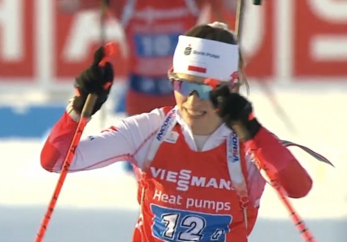 Biathlon: Natalia Sidorowicz najwyżej z Polek w biegu pościgowym