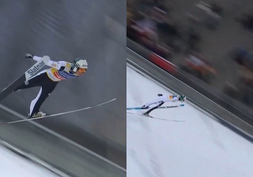 Katastrofa lidera PŚ w Oslo. Zobacz fatalny skok Prevca