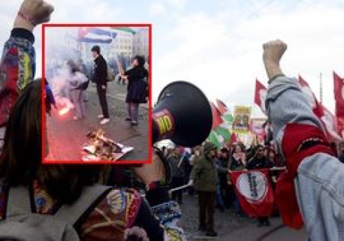 Manifestacja w Rzymie. Spalono zdjęcie Meloni
