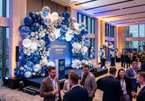 Dekoracje balonowe na wydarzenia firmowe w Warszawie
