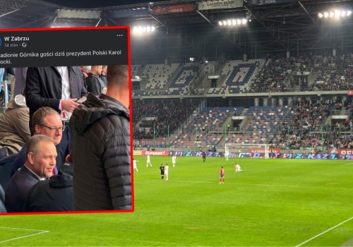 Prezydent Karol Nawrocki przyjechał na mecz do Zabrza. Gwizdy czy oklaski? Relacja świadka