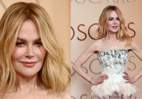 Oscary 2026. Nicole Kidman i jej WYGŁADZONA twarz pozuje na czerwonym dywanie (ZDJĘCIA)