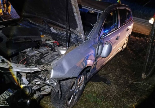 Pijany kierowca dachował w Rykach. W organizmie miał ponad 2 promile alkoholu