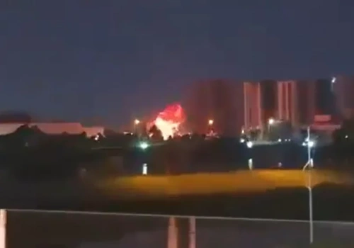 Największy taki atak od początku wojny. Chmura dymu nad ambasadą USA