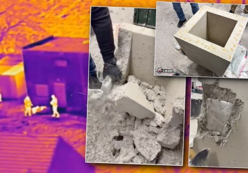 Weszli na posesję i rozkuli betonowe donice. Tego się nie spodziewali