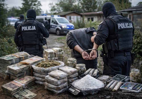 Kokaina i marihuana za miliony na działkach! Policyjna akcja pod Poznaniem