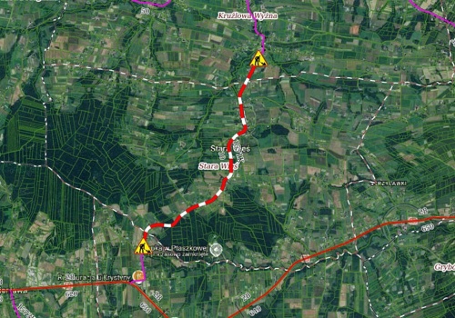 Remont drogi powiatowej z Ptaszkowej do Wojnarowej wchodzi w zaawansowany etap