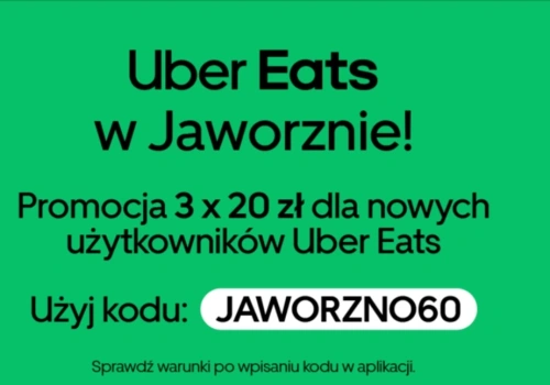 Uber Eats już w Jaworznie - promocja na start