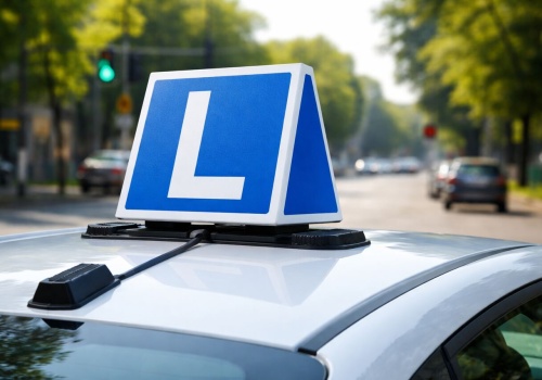 Kobieta bez „prawka” przyjechała na egzamin własnym autem. Wpadła przez rysę