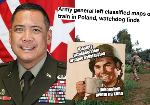 Amerykański generał przyleciał do Kijowa, upił się, wywrócił parę razy, a potem razem z ekipą zgubili tajne mapy